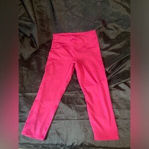 Pink high wasted legging cropped